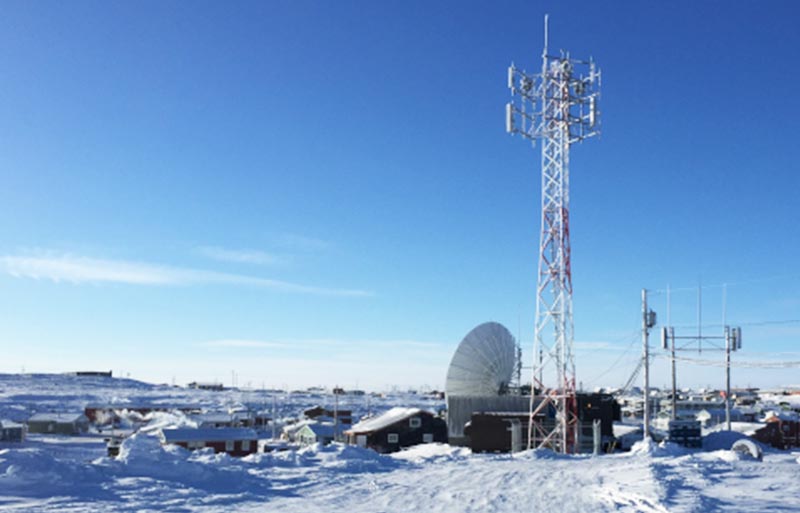 RF tower located in Iqaluit, Nunavut