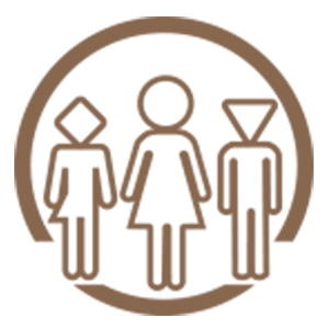 Copper colored icon representing all-inclusive