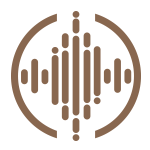 Copper colored icon representing frequency spectrum