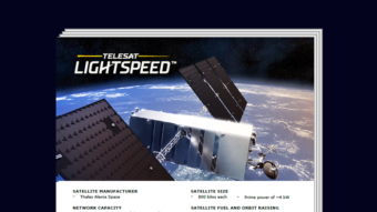 Telesat Lightspeed Specifications Sheet thumbnail