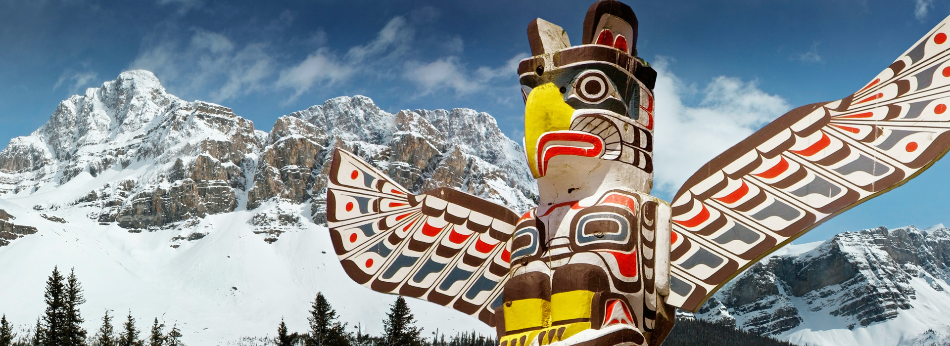 First Nation Totem pole, British Columbia, Canada