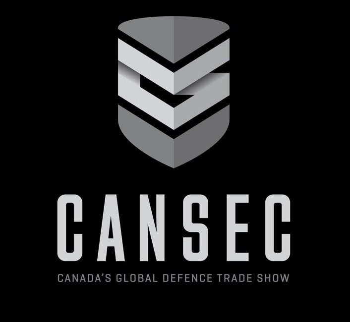 CANSEC logo - white on black background