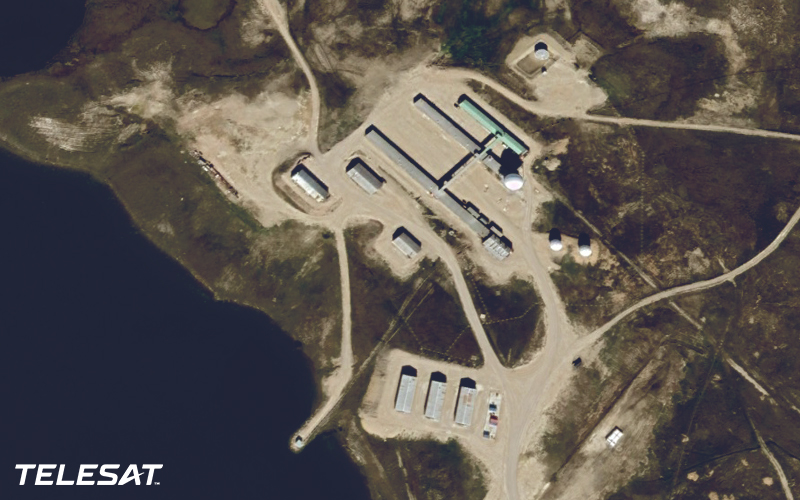 Satellite image of North Warning System in Cambridge Bay