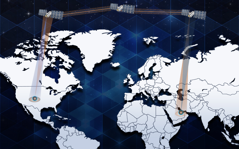 map of Earth with Qatar and Colorado highlighted