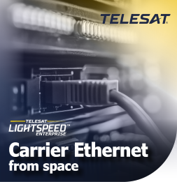 Cover image for the Telecom Guide that shows the cables and Telesat logo.