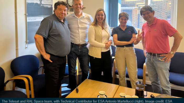 Telesat, RAL Space and ESA team members